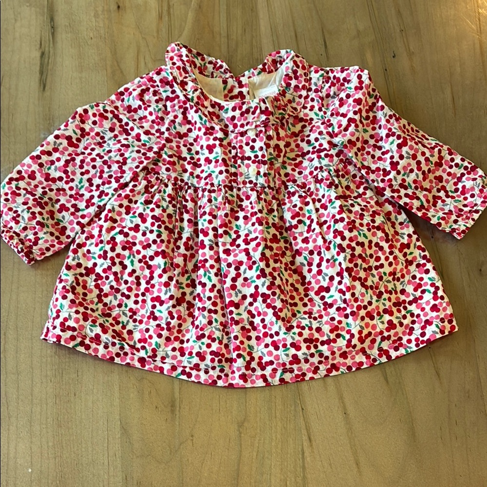 Berries Blouse - Pink and Red - Gymboree - 6-12 months